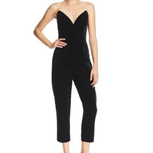 Amanda Uprichard Black Studded Jumpsuit